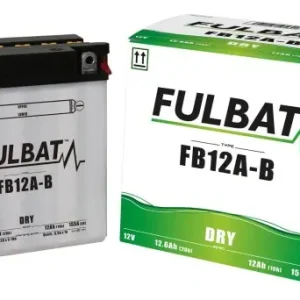 Akumulator FULBAT YB12A-B (suchy, obsługowy, kwas w zestawie) Wysoka jakość